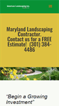 Mobile Screenshot of marylandlandscaping.net